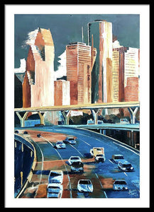 Houston Space City - Framed Print