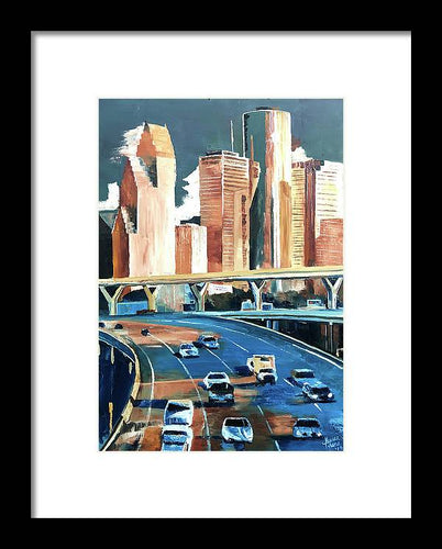 Houston Space City - Framed Print