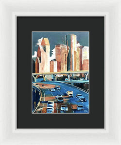 Houston Space City - Framed Print
