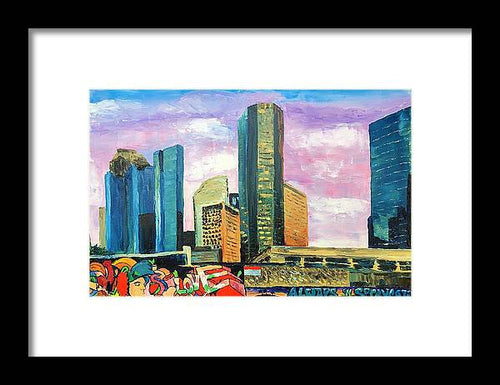 Houston Spraycation Love - Framed Print