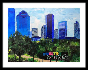 Houston Strong - Framed Print