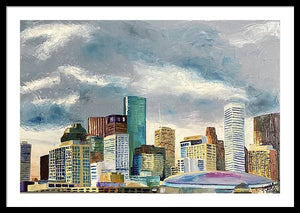 Houston Twilight - Framed Print