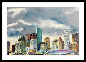 Houston Twilight - Framed Print