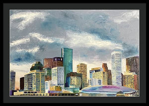 Houston Twilight - Framed Print