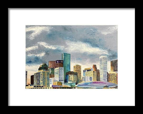 Houston Twilight - Framed Print