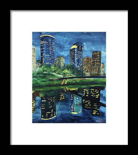 Houston's Reflections - Framed Print