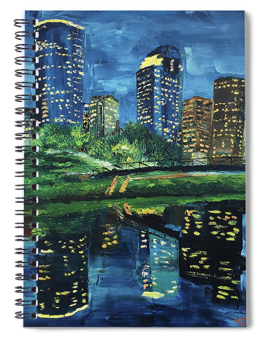 Houston's Reflections - Spiral Notebook