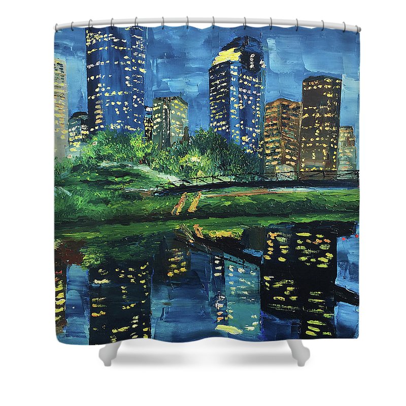 Houston's Reflections - Shower Curtain