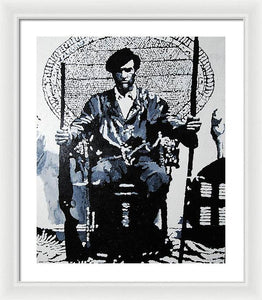 Huey Newton Minister of Defense Black Panther Party - Framed Print