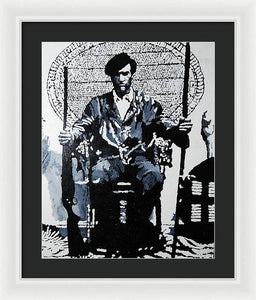 Huey Newton Minister of Defense Black Panther Party - Framed Print
