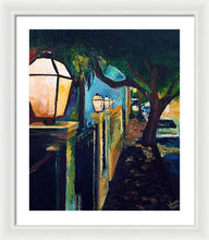 Load image into Gallery viewer, Late Night Burgundy Street - Framed Print