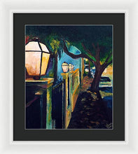 Load image into Gallery viewer, Late Night Burgundy Street - Framed Print