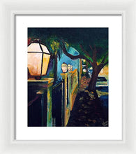 Load image into Gallery viewer, Late Night Burgundy Street - Framed Print