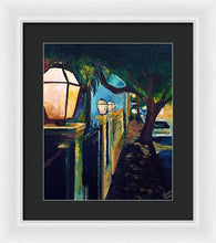 Load image into Gallery viewer, Late Night Burgundy Street - Framed Print