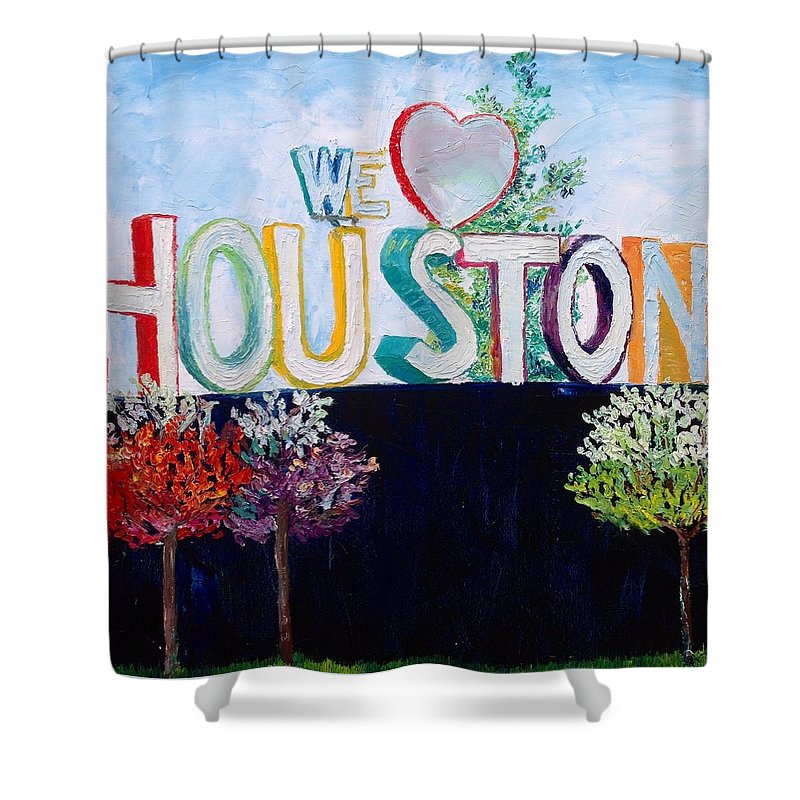 Love For Houston - Shower Curtain