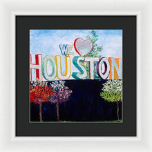 Load image into Gallery viewer, Love For Houston - Framed Print
