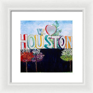 Love For Houston - Framed Print