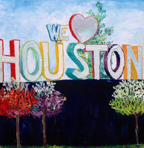 Love For Houston - Art Print