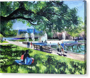Lunch at Hermann Park - Canvas Print