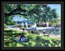 Load image into Gallery viewer, Lunch at Hermann Park - Framed Print