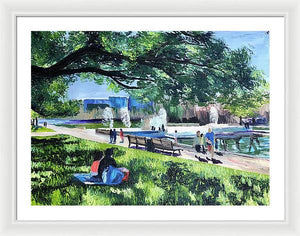 Lunch at Hermann Park - Framed Print