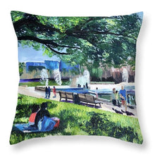 Load image into Gallery viewer, Lunch at Hermann Park - Throw Pillow