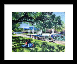 Lunch at Hermann Park - Framed Print