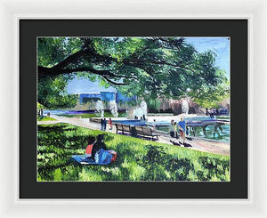 Lunch at Hermann Park - Framed Print