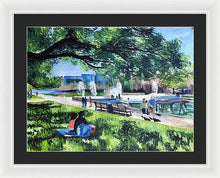 Load image into Gallery viewer, Lunch at Hermann Park - Framed Print