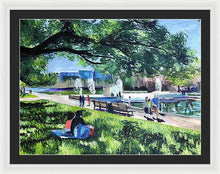 Load image into Gallery viewer, Lunch at Hermann Park - Framed Print