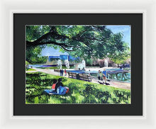 Load image into Gallery viewer, Lunch at Hermann Park - Framed Print