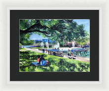 Load image into Gallery viewer, Lunch at Hermann Park - Framed Print