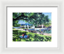 Load image into Gallery viewer, Lunch at Hermann Park - Framed Print