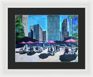 Lunch with Titans - Framed Print