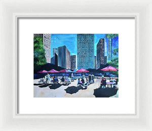 Lunch with Titans - Framed Print