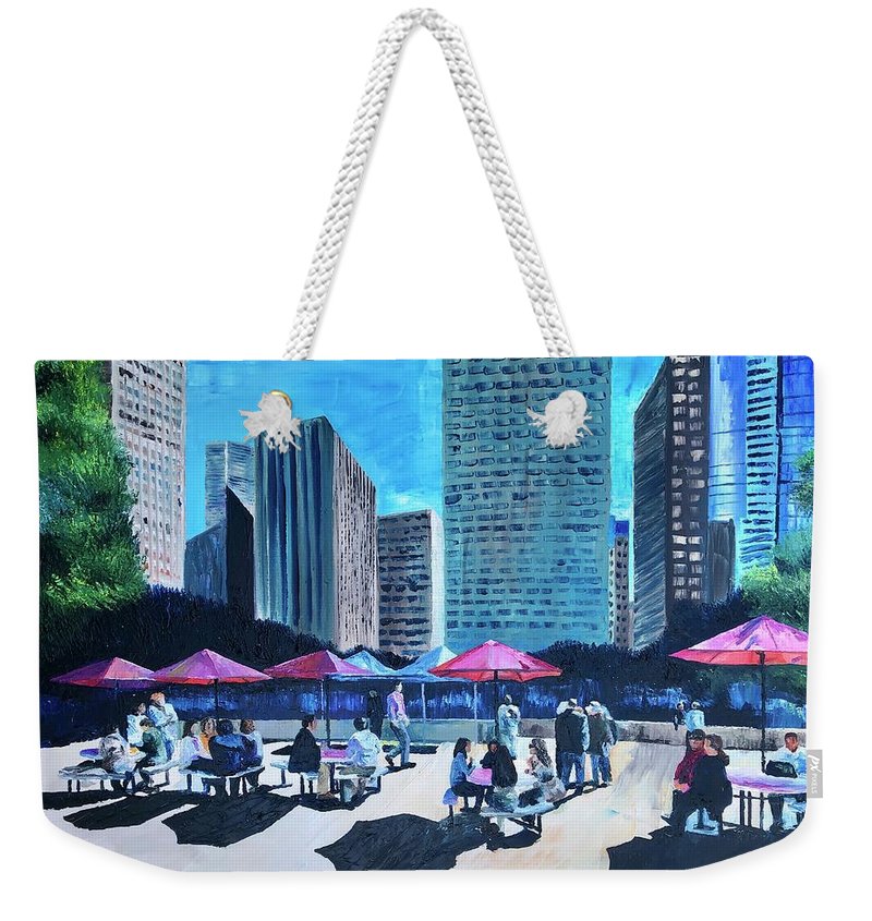 Lunch with Titans - Weekender Tote Bag