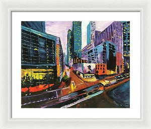 Main And Walker - Framed Print