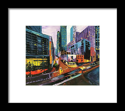 Main And Walker - Framed Print