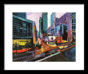 Main And Walker - Framed Print