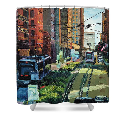 Main St. Beams - Shower Curtain