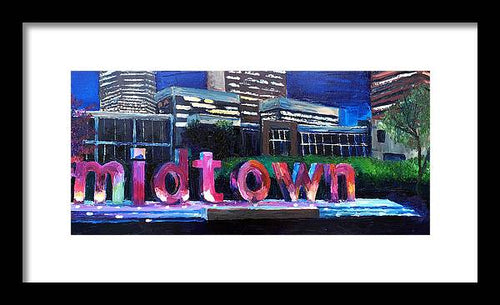 Midtown Glow - Framed Print