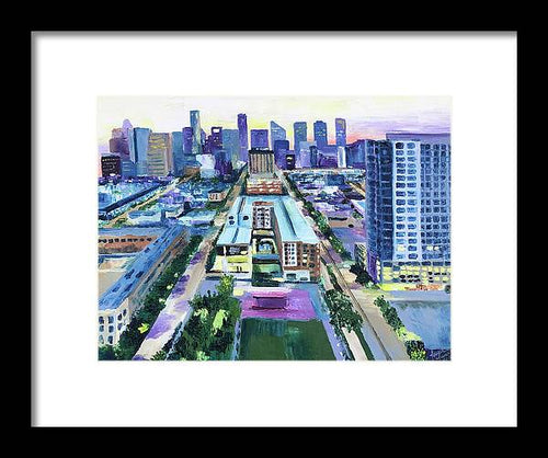 Midtown HOU - Framed Print