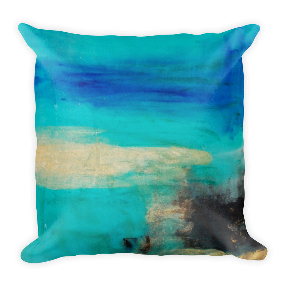 Blue Abstract Pillow
