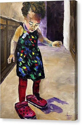 Mommys Shoes - Canvas Print