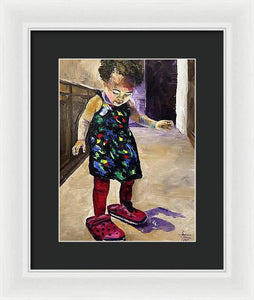 Mommys Shoes - Framed Print