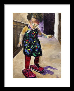 Mommys Shoes - Framed Print