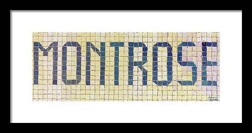 Montrose Mosaic - Framed Print