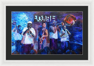 NOLA Jazz Band - Framed Print