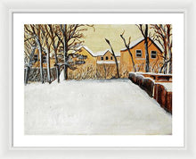 Load image into Gallery viewer, Ohio Snow - Framed Print