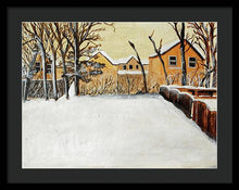 Load image into Gallery viewer, Ohio Snow - Framed Print